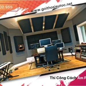 Thi công cách âm phòng thu