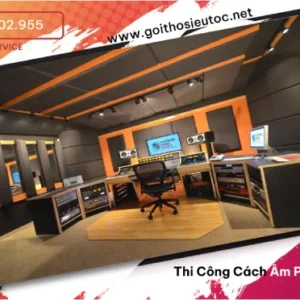 Thi công cách âm phòng thu