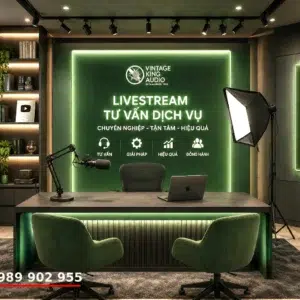 Thiết kế phòng livestream tư vấn dịch vụ