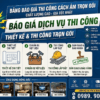 Bảng giá thi công cách âm
